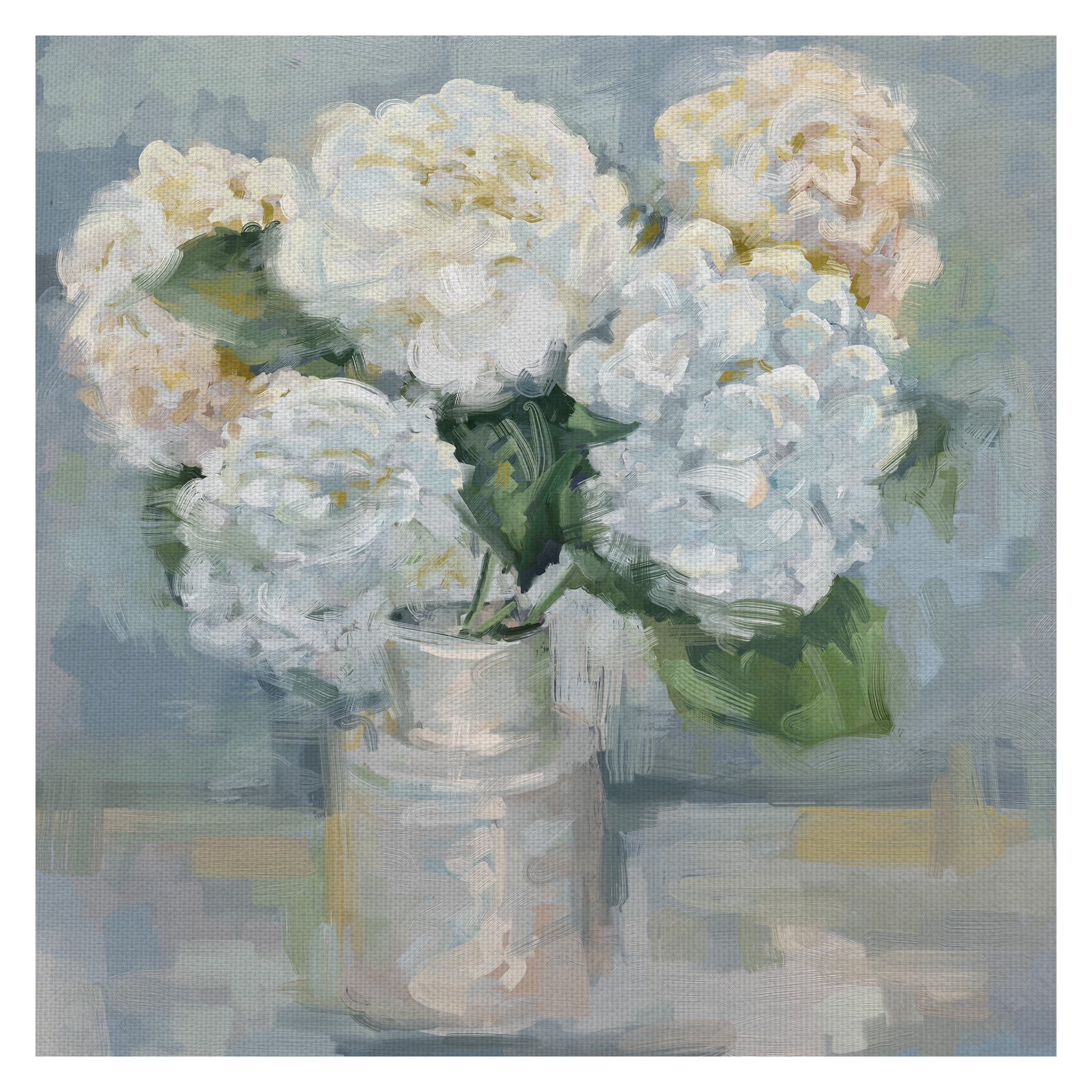 Masterpiece Art Gallery White Flower Bouquet Selections I by Studio Arts Canvas Art 24" x 24"
