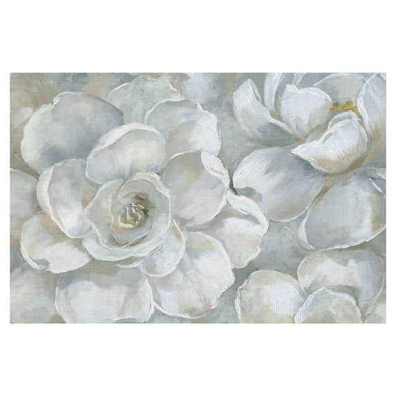 Masterpiece Art Gallery White Gardenia by Nan Canvas Art Print 24" x 36"