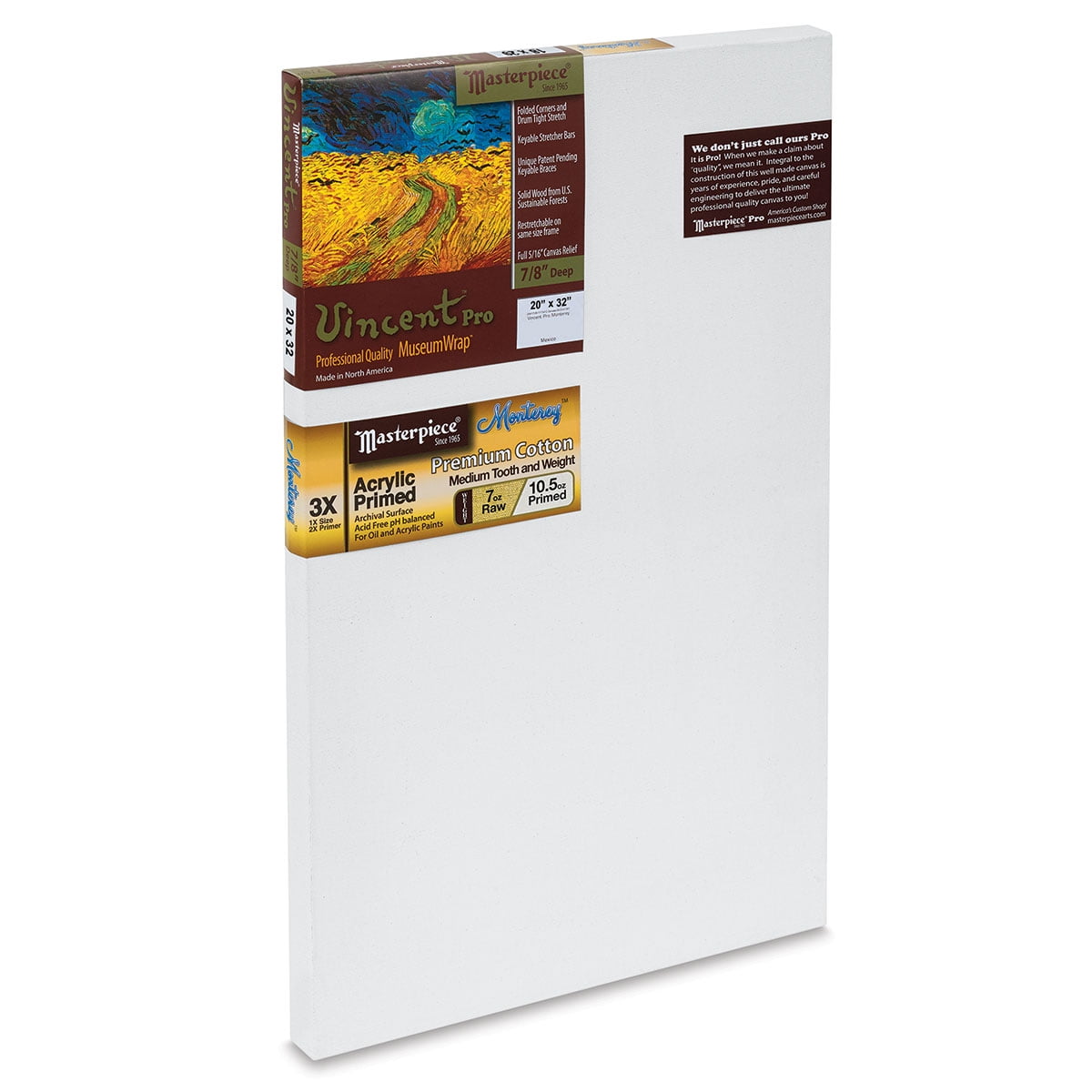 Mini Pyramid of Rectangular Stretched Artist Canvas 8 Pack — TCP