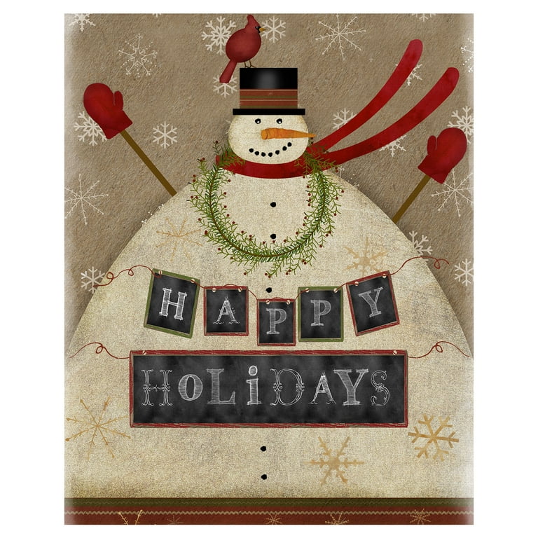 Snowman Season Holiday Card - Aromas and Art
