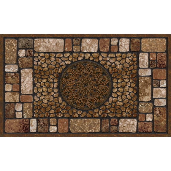 Masterpiece Notre Dame Doormat, Brown, 18-Inch by 30-Inch