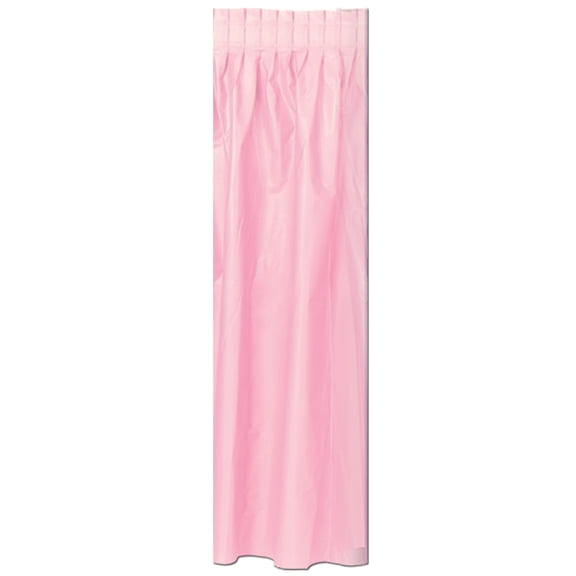Plastic Table Skirting, Pink, 29" x 14', (2/Pkg)