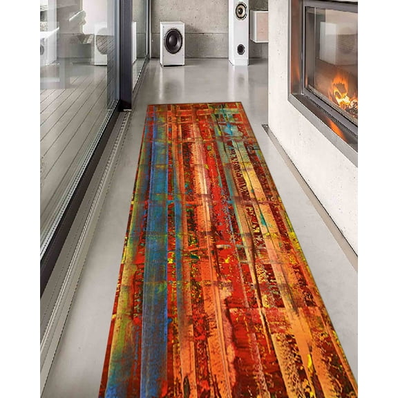 Masterpiece Rug, Luxury Rugs, Soft Rug, Cool Rugs, Gerhard Richter Masterpiece Rug, Reproduction Rugs, Colorful Rug, Gift For Him Rug, 2.3'x3.3' - 70x110 cm