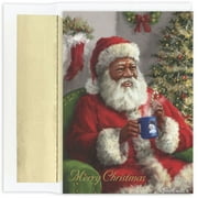 Masterpiece Studios Boxed Holiday Cards, Merry Christmas Santa