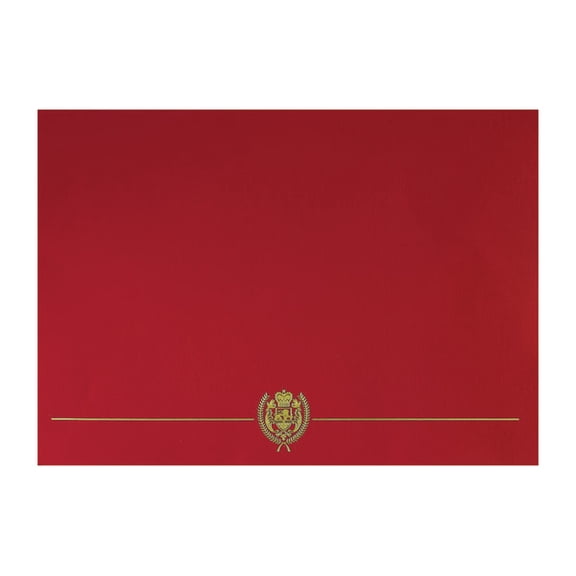 Great Papers! Classic Certificate Covers, 12" x 9 3/8", Red, Pack Of 5