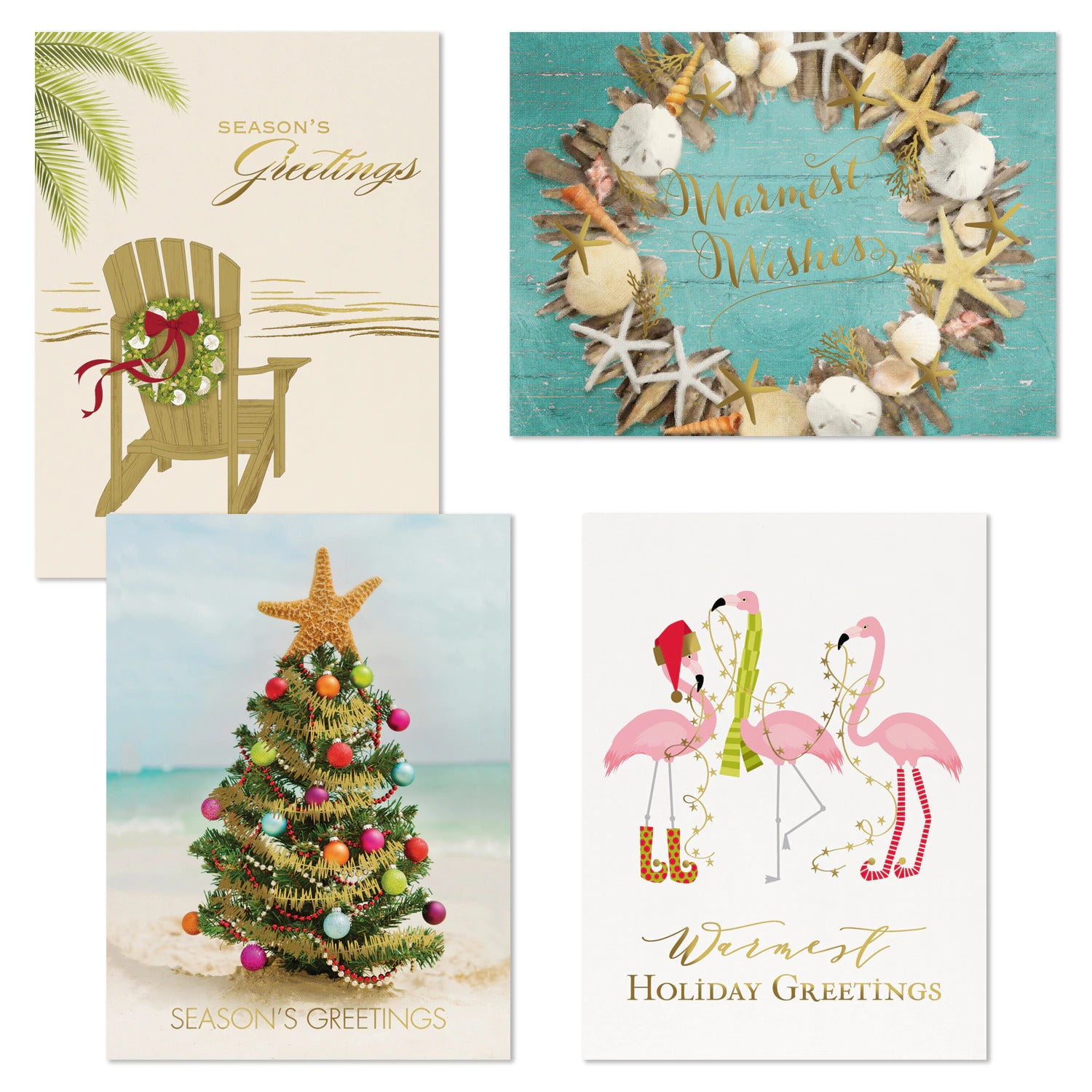Masterpiece Studios Foil 12-Count Boxed Assorted Holiday Cards, 3 each ...