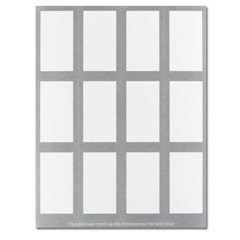 Masterpiece Studios Great Papers Metallic Silver Place Cards 60/Pack 959009