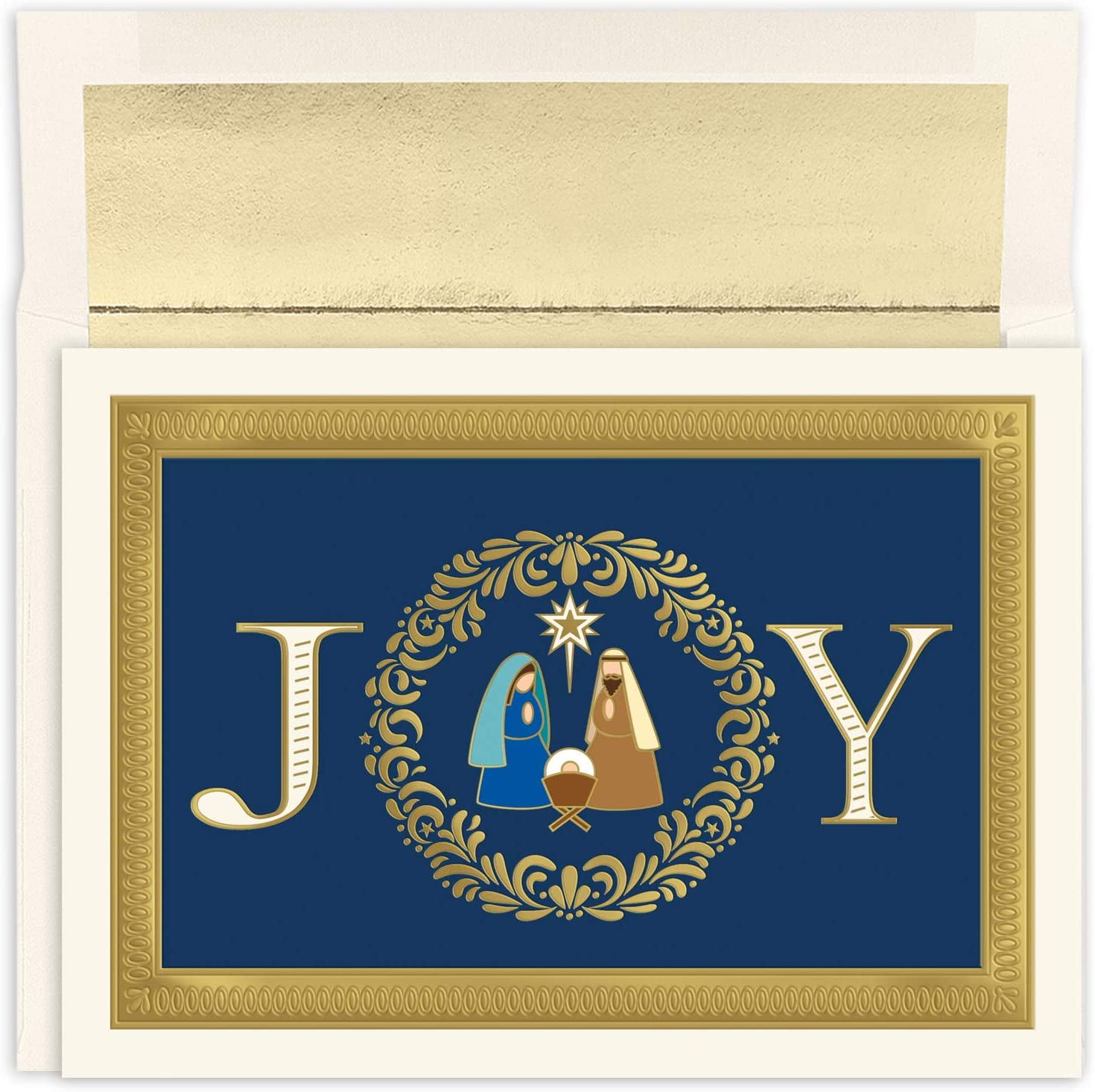  Christmas Steeple Christmas Card - Set of 15 : Greeting Cards  : Office Products