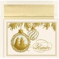 thumbnail image 1 of Masterpiece Studios Holiday Collection 15-Count Christmas Cards with Foil Lined Envelopes, Rejoice Ornament, 7.87" x 5.62", 1 of 2