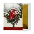 thumbnail image 1 of Masterpiece Studios Outdoor Wreath Boxed Holiday Christmas Cards with Foil Lined Envelopes, 1 of 1