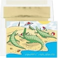 thumbnail image 1 of Masterpiece Studios Warmest Wishes Holiday Collection 16 Cards/Foil-Lined Envelopes, Gator Wishes, 5.6" x 7.8", 1 of 1