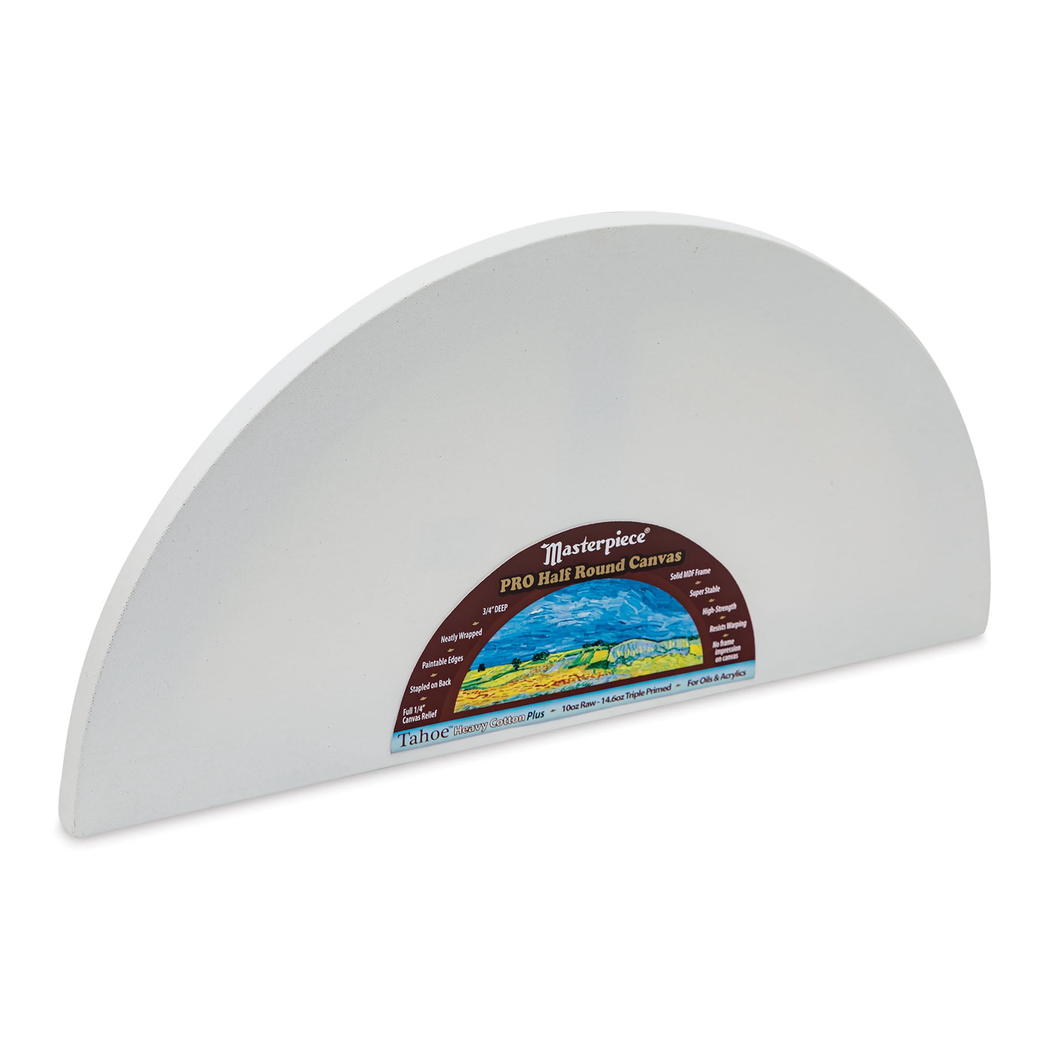 Masterpiece Tahoe Cotton Canvas Shape - Half Round, 10" x 20"