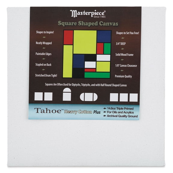 Masterpiece Tahoe Cotton Canvas Shape - Square, 10" x 10"
