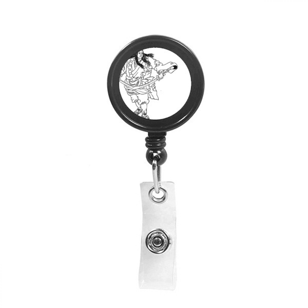 Masterpiece The Romance Chinese Figure Wusong Retractable Keychain Badge Holder ID Badge
