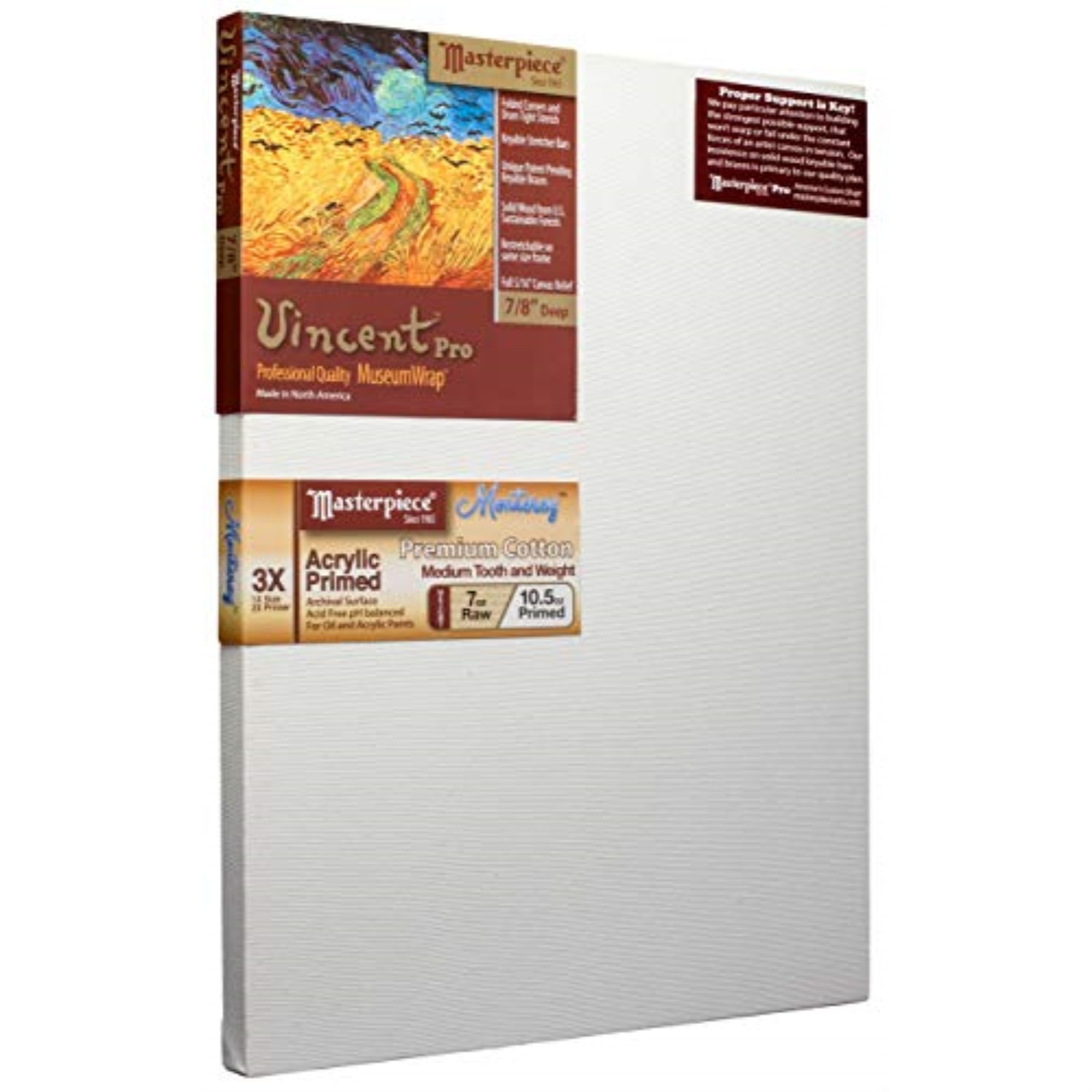 Masterpiece Monet Pro Monterey Cotton Canvas - 24 x 36, 1-1/2 Profile BLICK A
