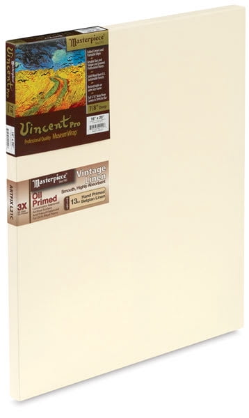 Masterpiece Vincent Pro Artfix Linen Canvas - 16" x 20", Oil Primed