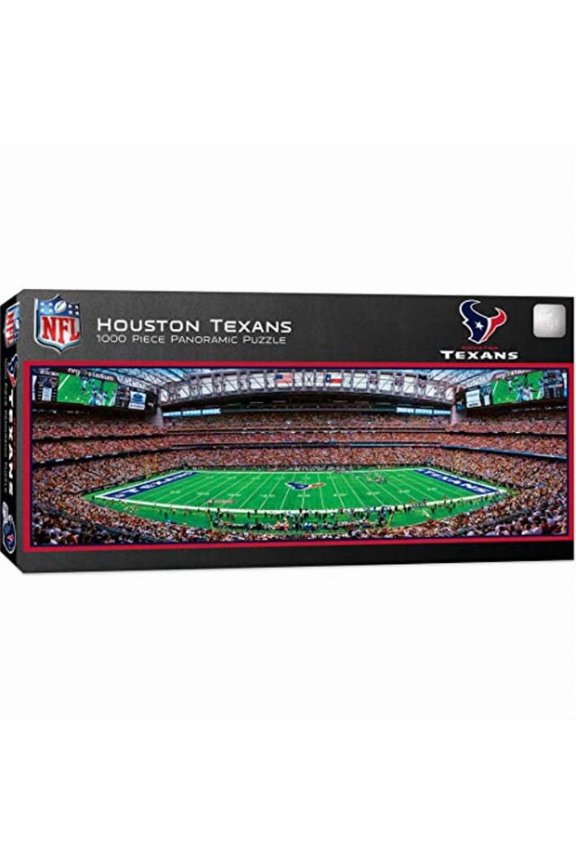 Master Pieces NFL Houston Texans Stadium Panoramic Jigsaw Puzzle 1000 Pieces Team Color 13 x 39