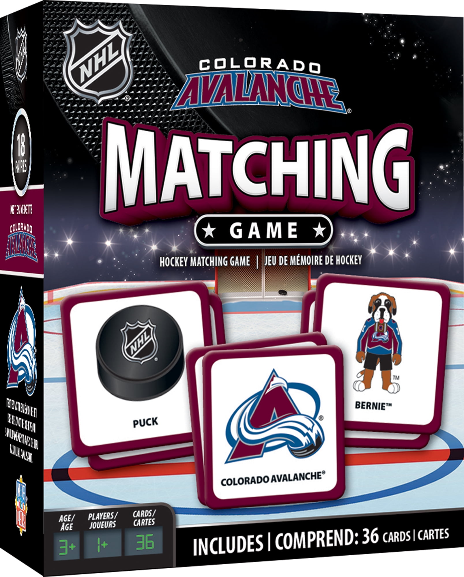 Masterpieces Nhl Matching Game - Colorado Avalanche Matching Game