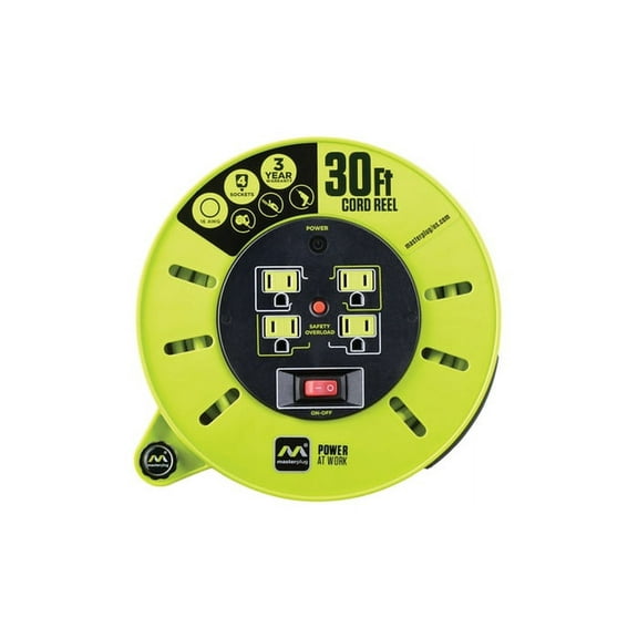 Masterplug 30ft Extension Cord Reel