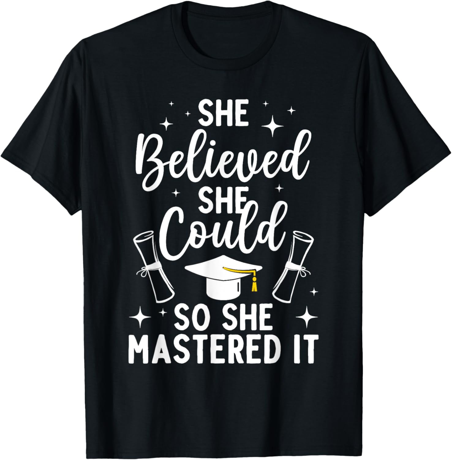 Masters Degree Graduation Art For Women Girl Masters Degree TShirt