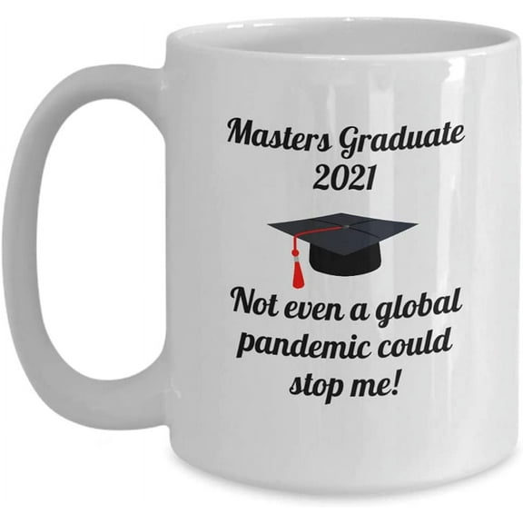 Masters Degree Mug, White Coffee Cup, MA Graduation, Masters Graduate, University Graduates