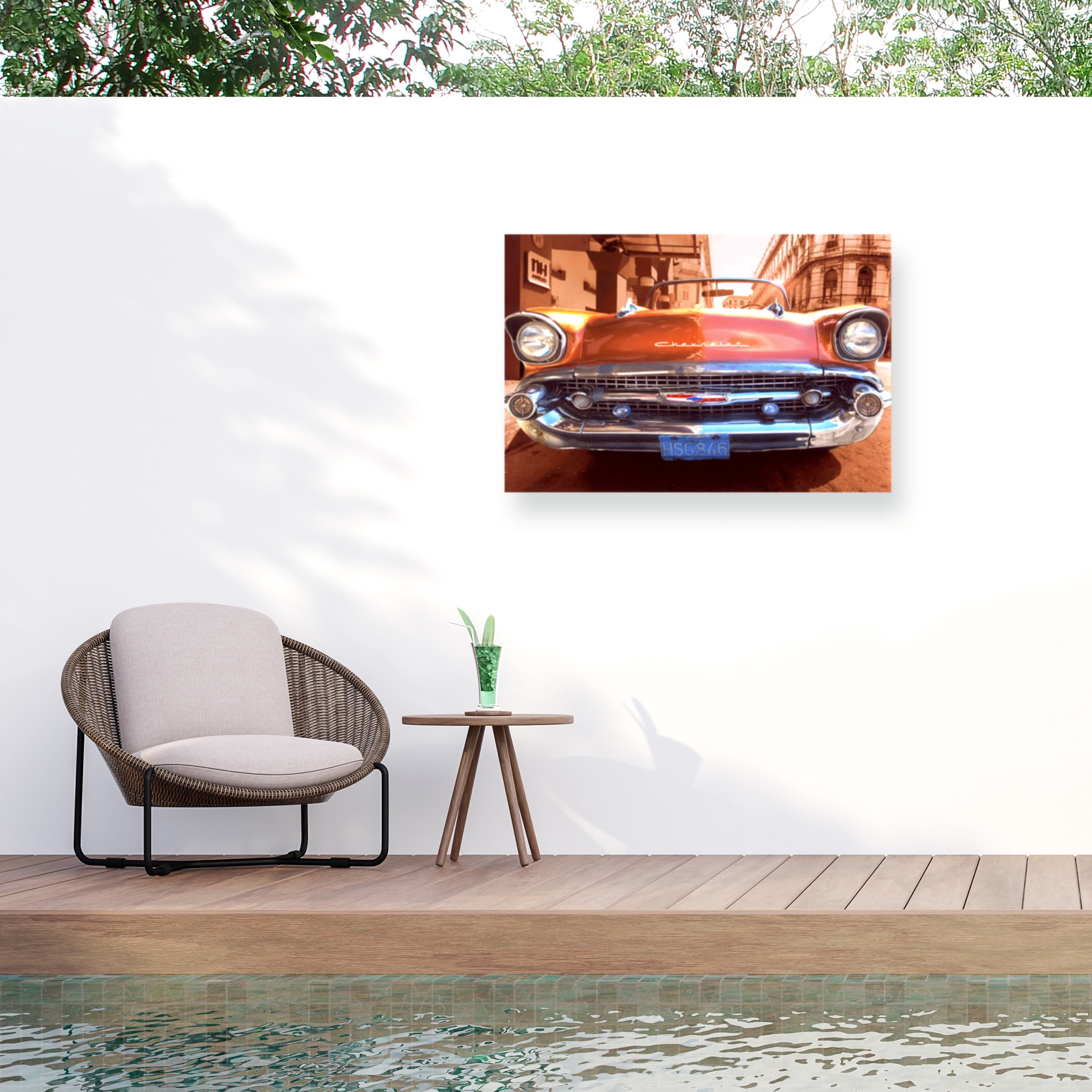 Masters Fine Art '1957 Chevy' Outdoor Canvas