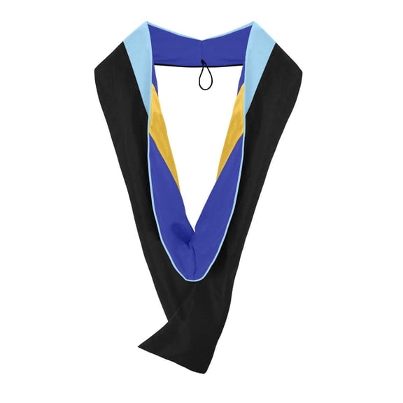 Endea Graduation Masters Hood For Education, Counseling Guidance, Arts in Education - Light Blue/Royal Blue/Gold