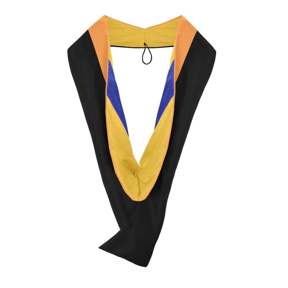 Endea Graduation Masters Hood For Engineering, Civil Engineering - Orange/Gold/Royal Blue