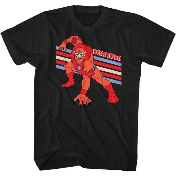 Masters Of The Universe Beastman Black Adult T-Shirt 2Xlt