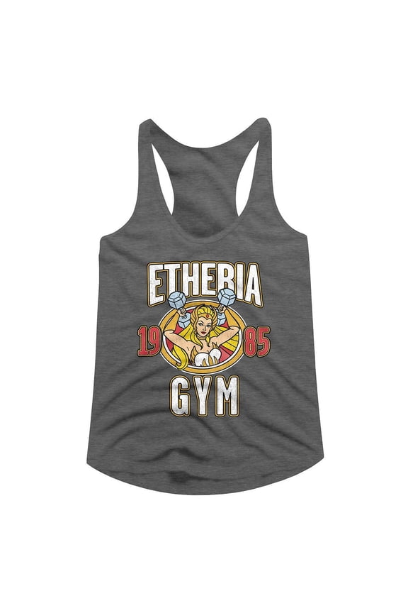 Masters Of The Universe Etheria Gym Warm Gray Women's Racerback Tank Top M