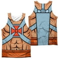 thumbnail image 1 of Masters Of The Universe He Man Costumes (Front/Back Print) Mens Sublimation Polyester Tank Top, 1 of 2