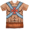 thumbnail image 1 of Masters Of The Universe He Man Costumes Officially Licensed Sublimation Adult T Shirt, 1 of 2