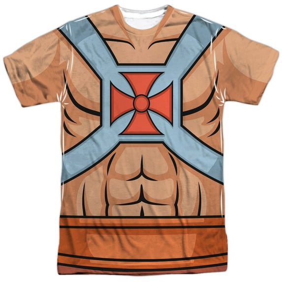 Masters Of The Universe He Man Costumes Officially Licensed Sublimation Adult T Shirt