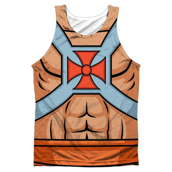 masters of the universe men's he man costumes mens tank white