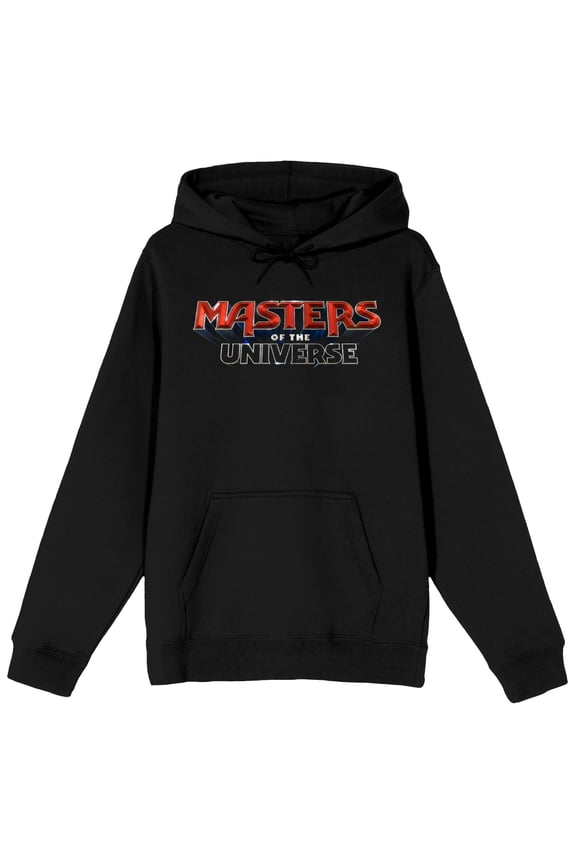 Masters Of The Universe He-Man I Have The Power Adult Black Long Sleeve Hooded Sweatshirt - 3XL