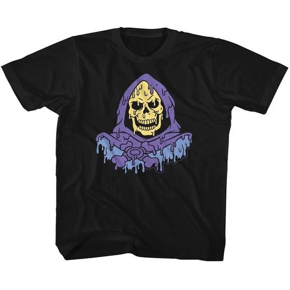 Masters Of The Universe Melty Skeletor Black Youth T-Shirt
