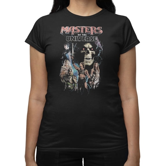 Masters Of The Universe Movie Groupshot Of Thunder Women's T Shirt (Black, S-XXL)