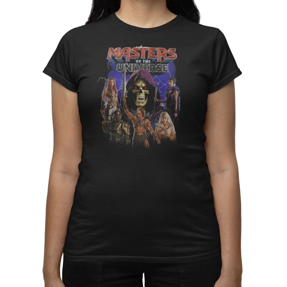 Masters Of The Universe Movie Groupshot Storm Women's T Shirt (Black, S-XXL)