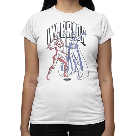 Masters Of The Universe Movie Warrior Teela EvilWomen's T Shirt (White, S-XXL)