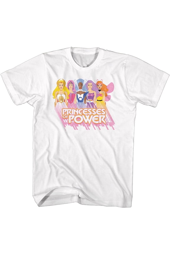 Masters Of The Universe Princesses White Adult T-Shirt 6Xl