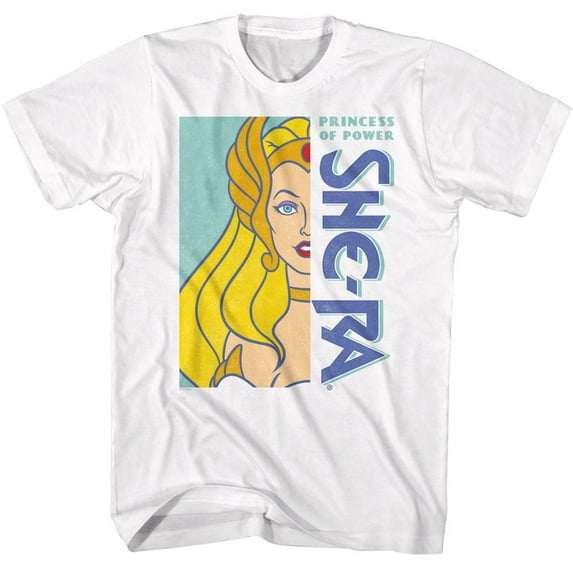 Masters Of The Universe She Ra Crop White Adult T-Shirt M