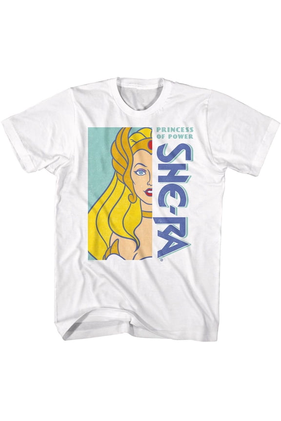 Masters Of The Universe She Ra Crop White Adult T-Shirt Xl
