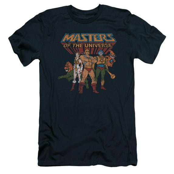 Masters Of The Universe/Team Of Heroes S/S Adult 30/1 T-Shirt Navy