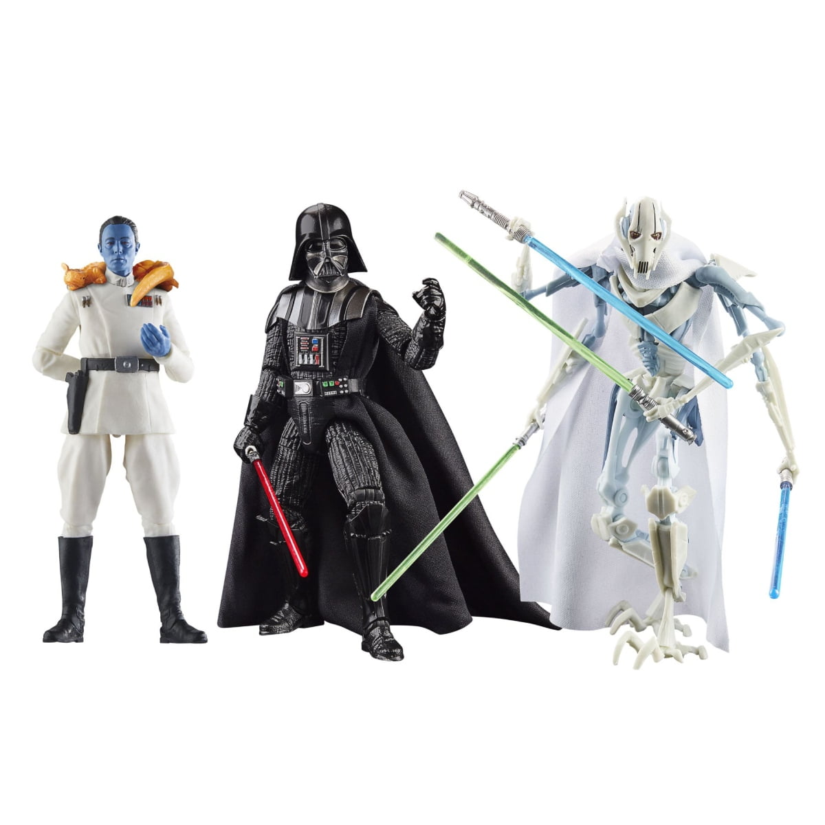 Masters of Evil (Vader, Thrawn, General Grievous) Star Wars Black Series Figures