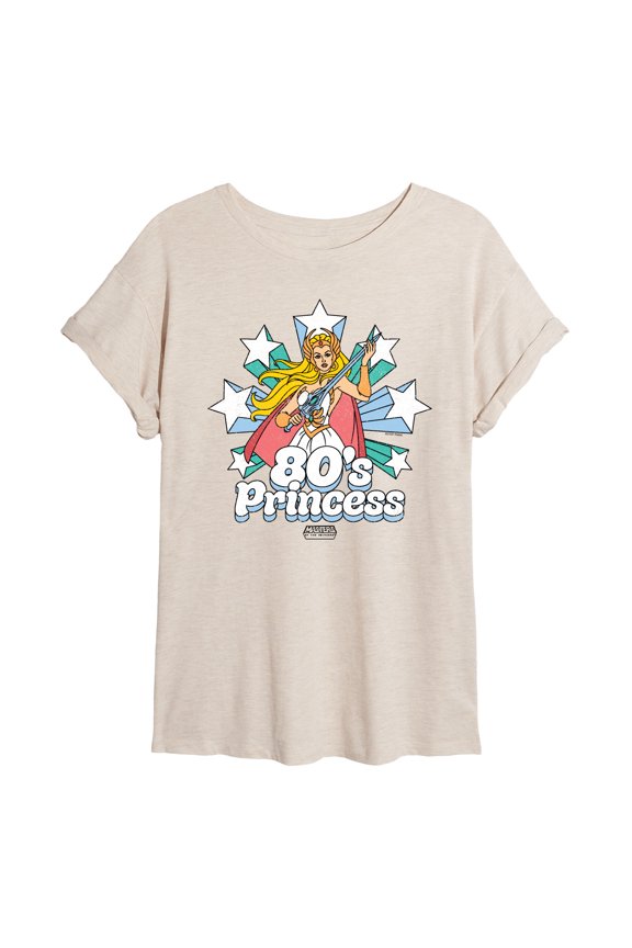 - 80's Princess She-Ra - Juniors Oversized Graphic T-Shirt
