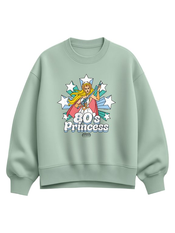 - 80's Princess She-Ra Women's Oversized Fleece Crew Sweatshirt