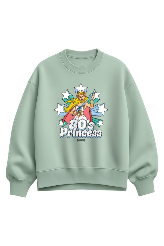 - 80's Princess She-Ra - Women's Oversized Fleece Crew Sweatshirt