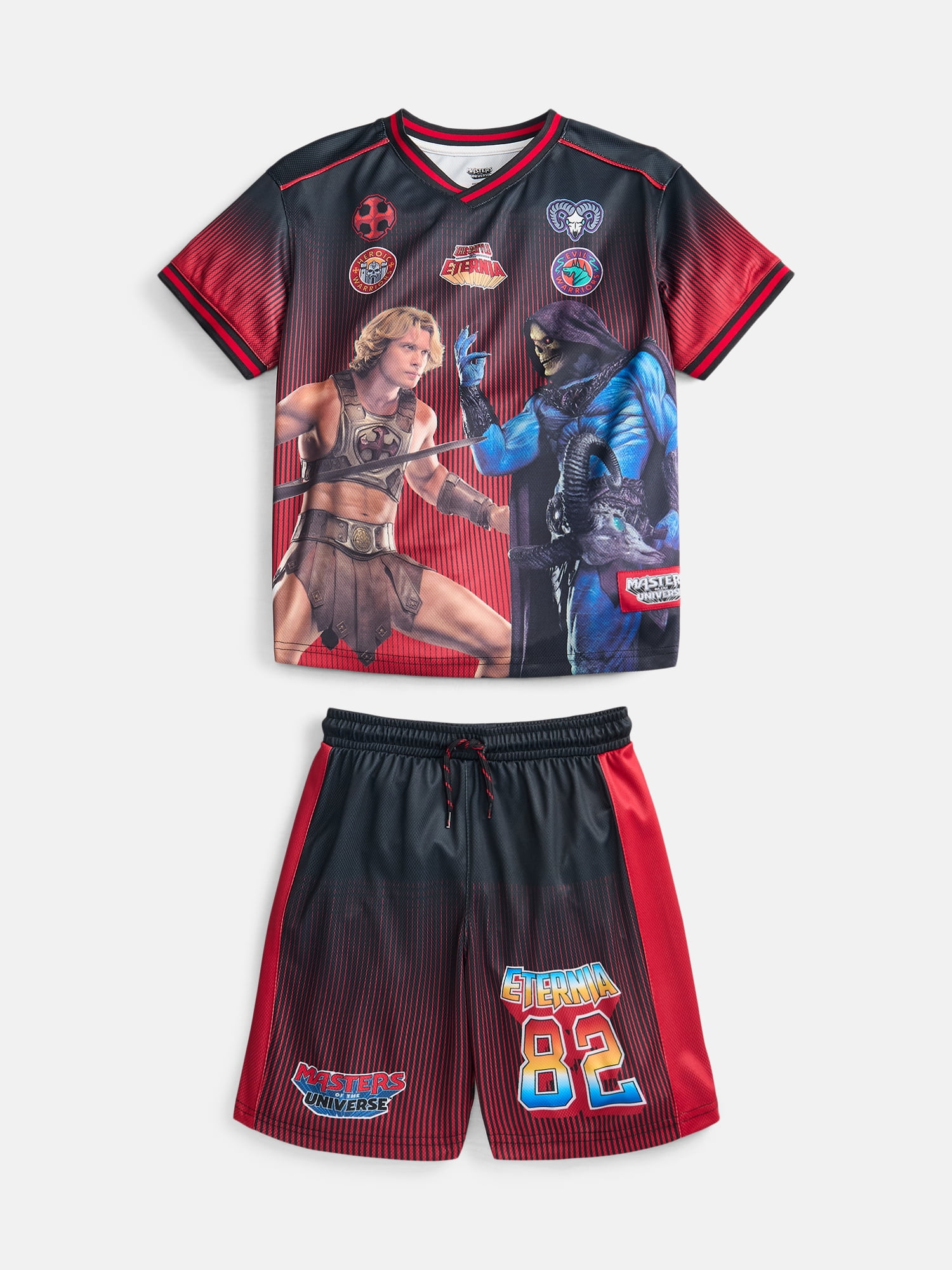Master of the Universe Boys Graphic Soccer Jersey and Shorts Set, 2-Piece, Sizes 4-16