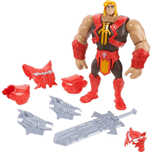 Masters of the Universe Deluxe He-Man Power Attack Action Figure, 8.5-In Battle