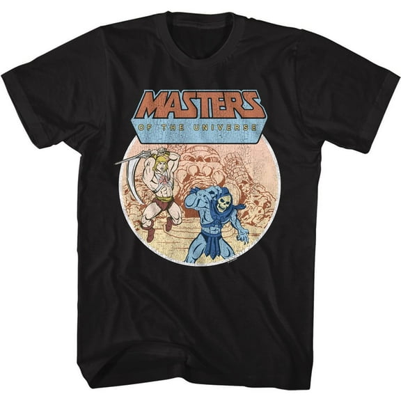 Masters of the Universe He-Man And Skeletor Battle Black T-Shirt
